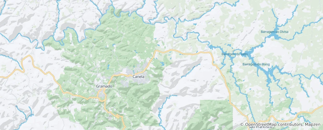 Map of Canela