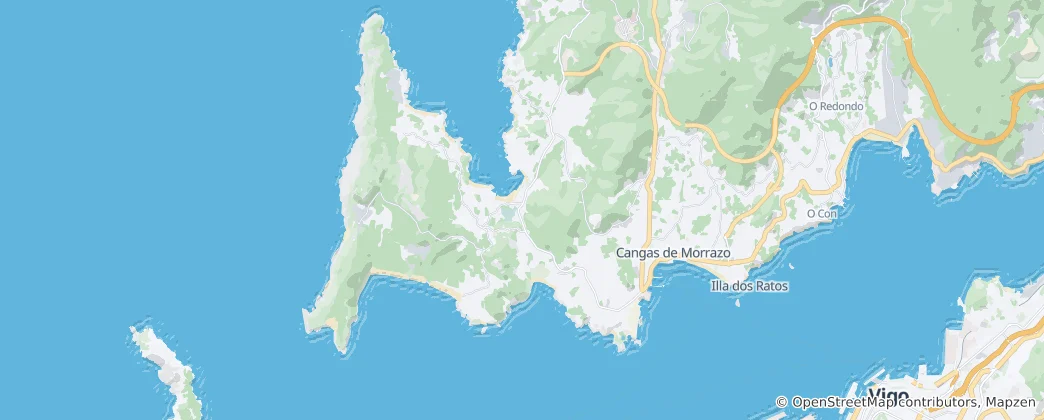 Mappa di Cangas de Morrazo
