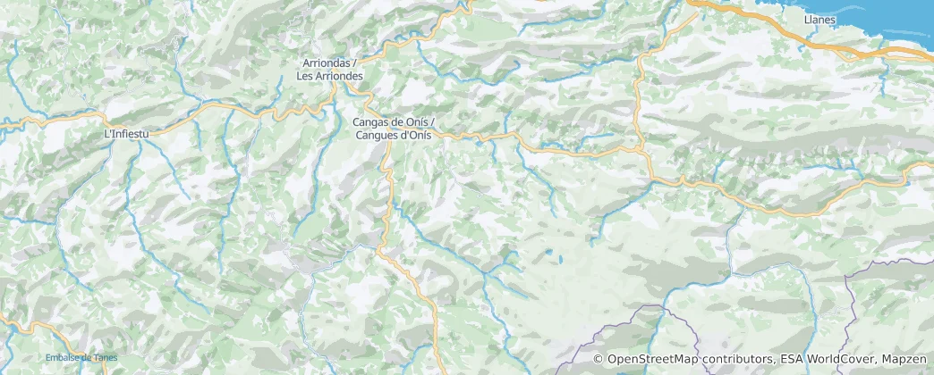Carte de Cangas de Onís