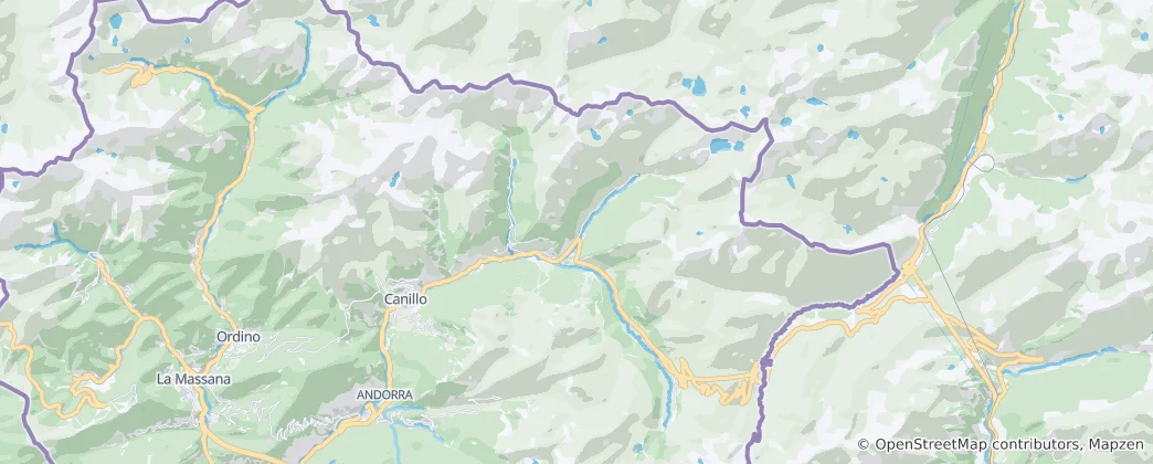 Map of Canillo