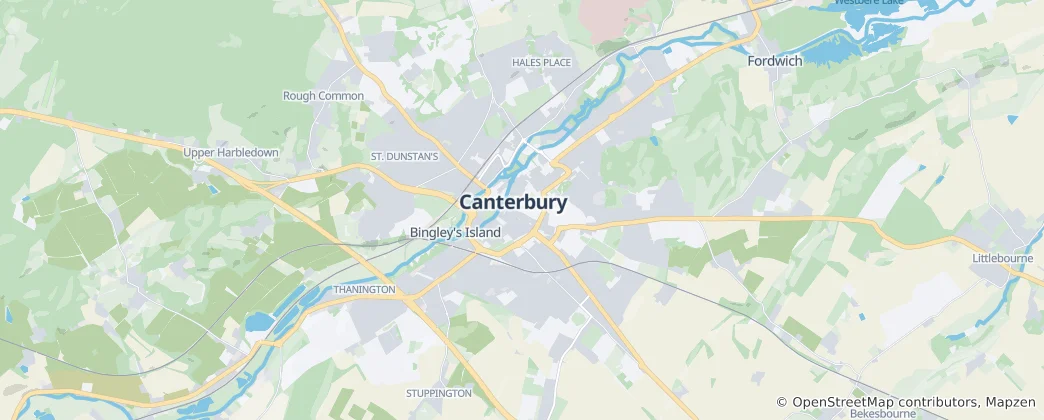 Mapa De Canterbury