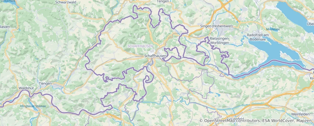 Mapa De Schaffhausen