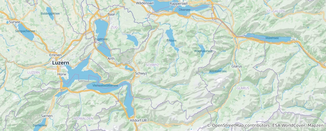 Mapa De Schwyz