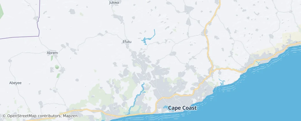 Cape Coast Metropolitan District — Map