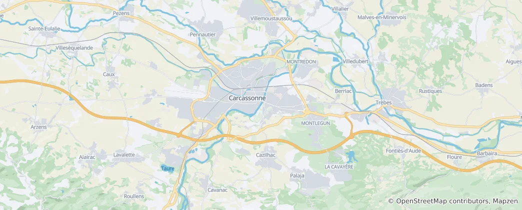 Map of Carcassonne