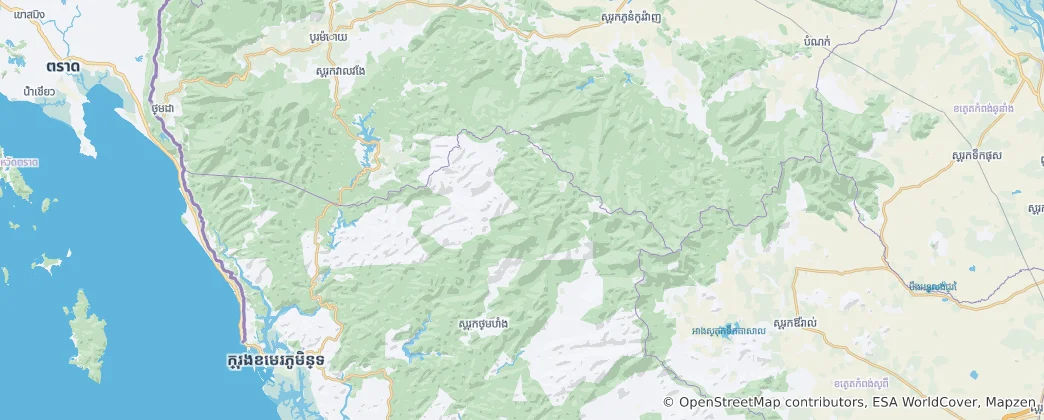 Cardamom Mountain National Park Kandal Haritası