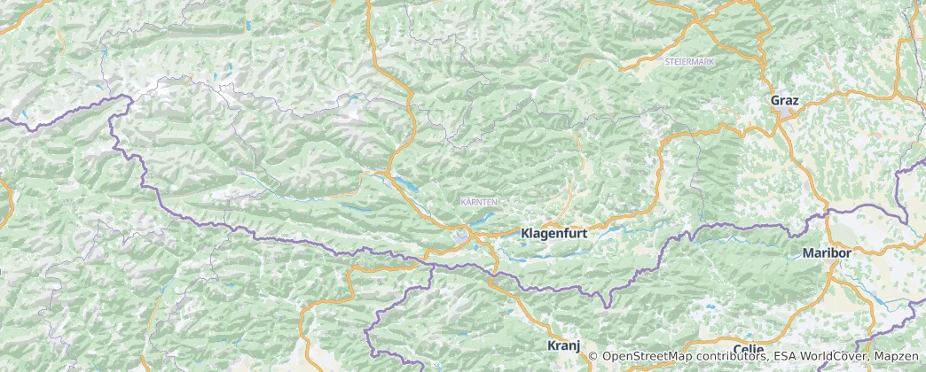 Térkép: Karintia