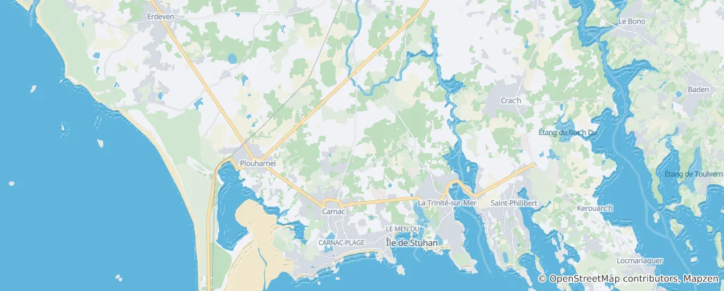 Mapa Carnac