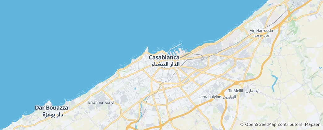 Map of Casablanca