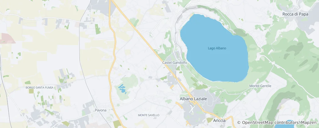 Carte de Castel Gandolfo