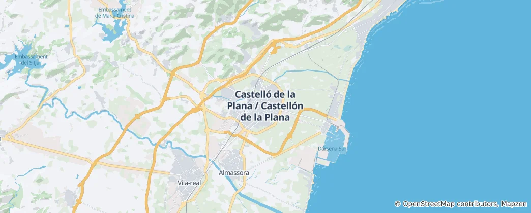Mapa Castellón de la Plana
