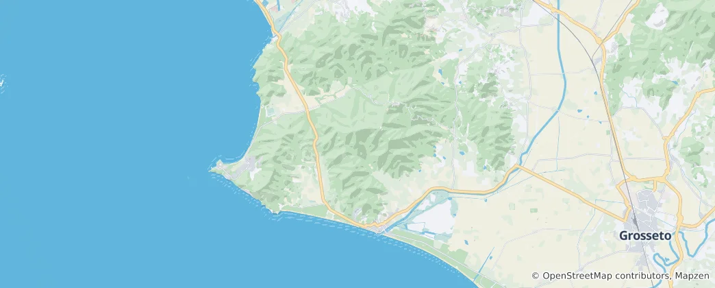 Mapa Castiglione della Pescaia