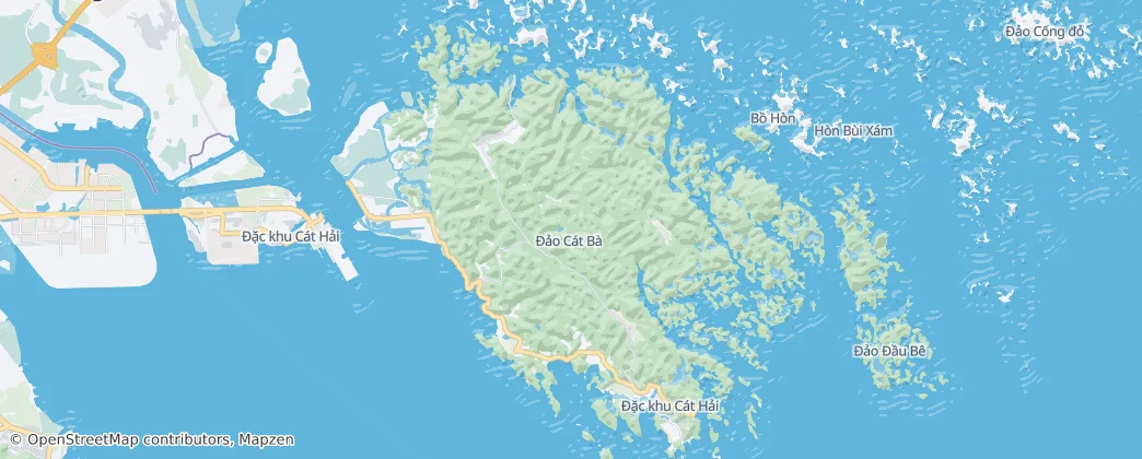 Národní park Cát Bà – Mapa