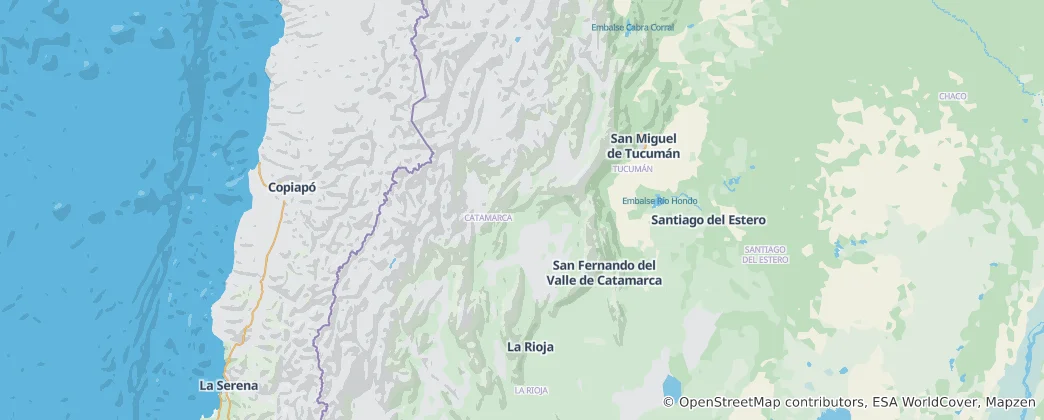 Map of Catamarca Province