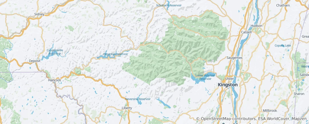 Mapa Park Catskill