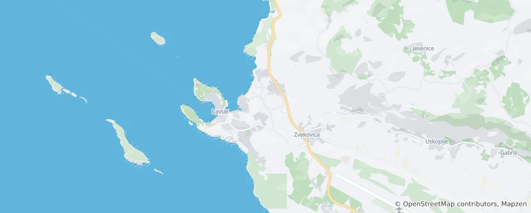 Karte von Cavtat