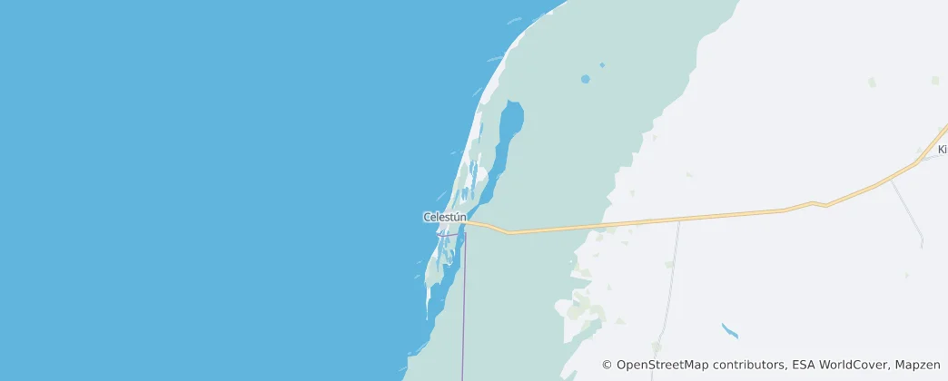 Map of Celestún