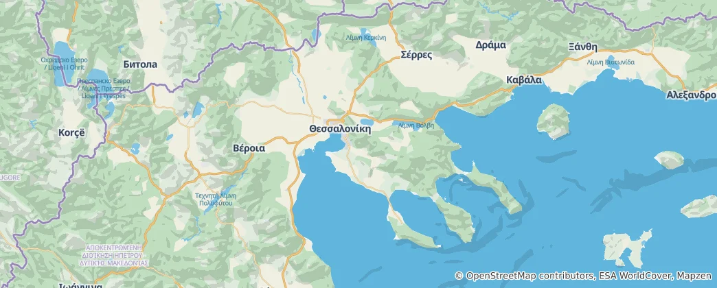 Térkép: Közép-Makedónia