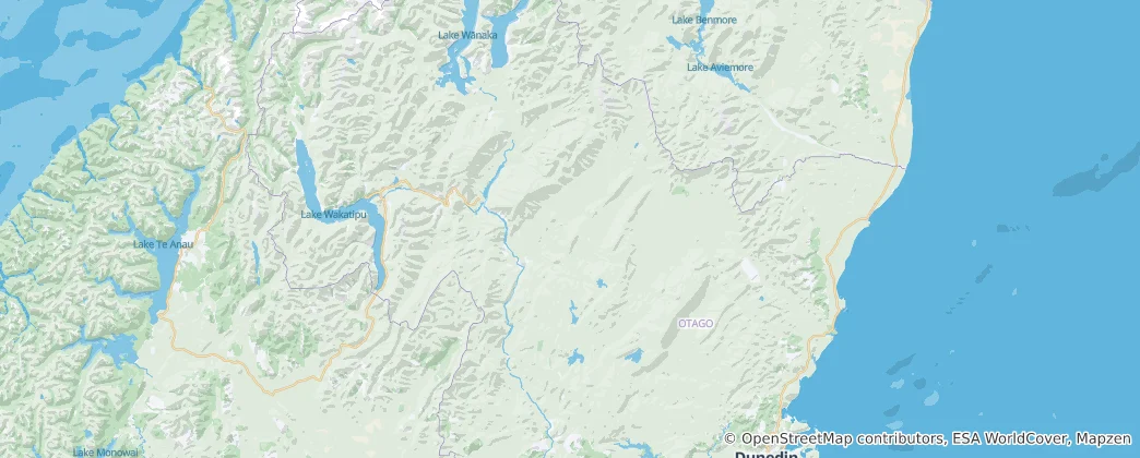 Map of Central Otago District Council