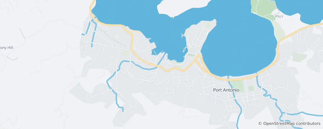Map of Central Port Antonio