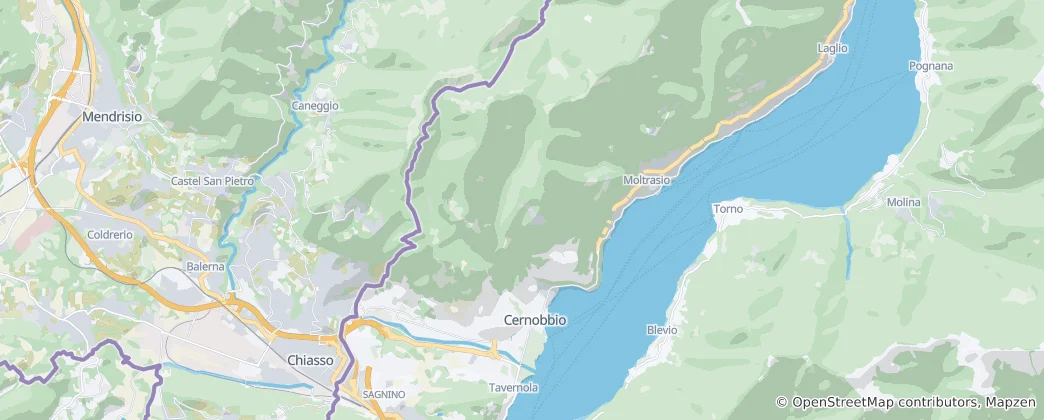 Map of Cernobbio