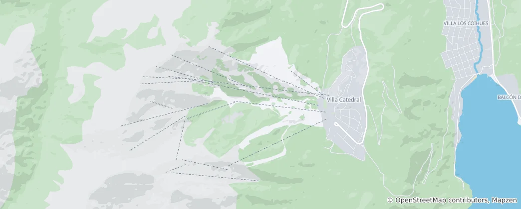 Map of Cerro Catedral