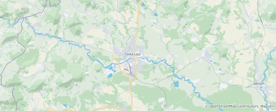 Mapa Česká Lípa