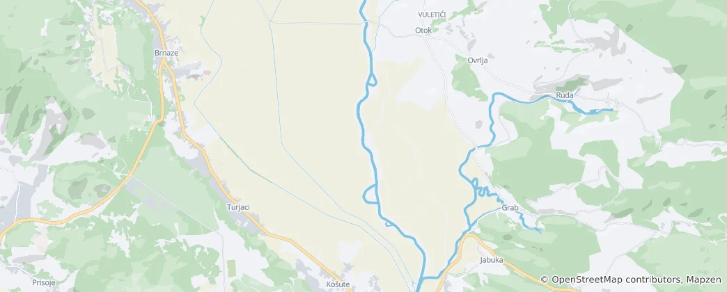 Map of Cetina