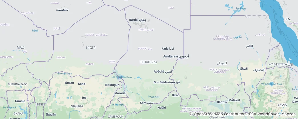 Map of Chad