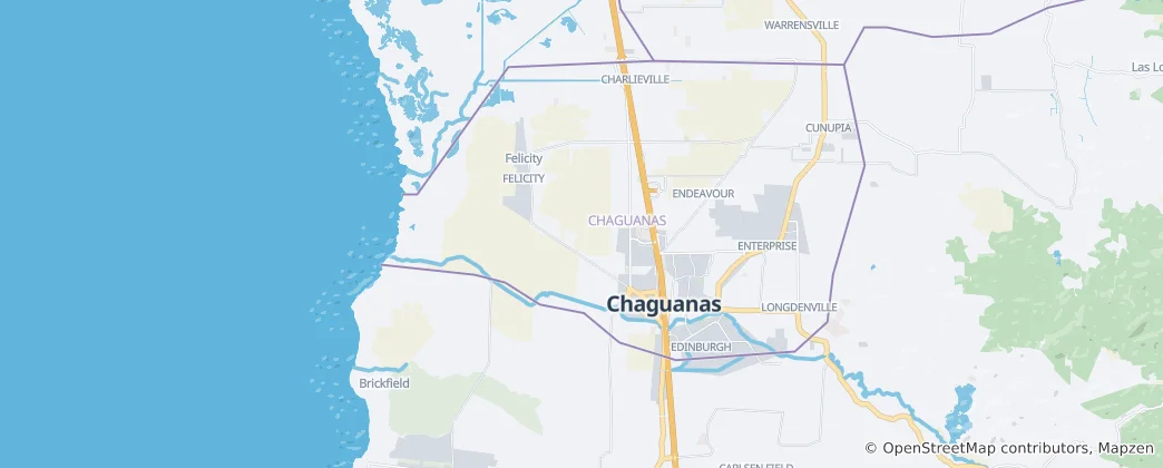 Map of Chaguanas