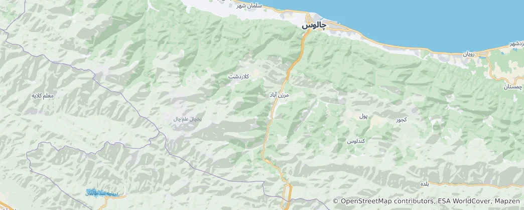Mapa Chalus
