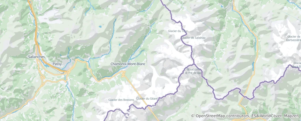 Carte de Chamonix
