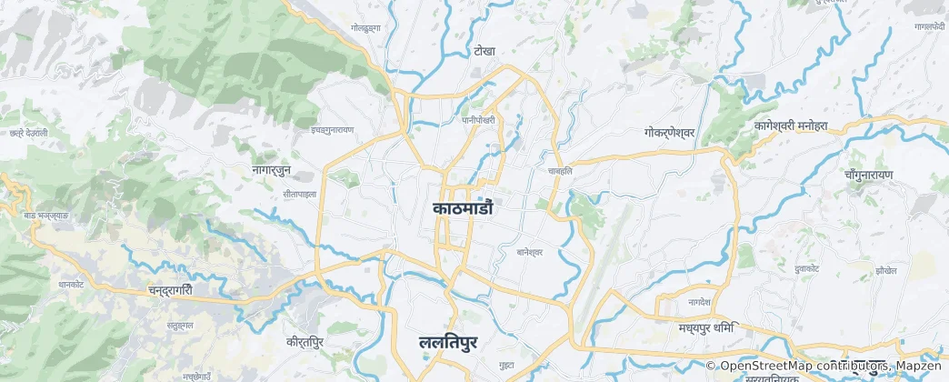 Map of Kathmandu
