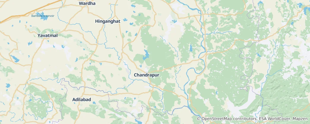 Mapa Chandrapur