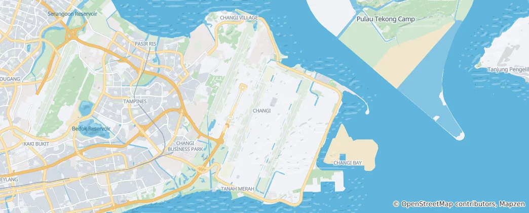 Mappa di Changi