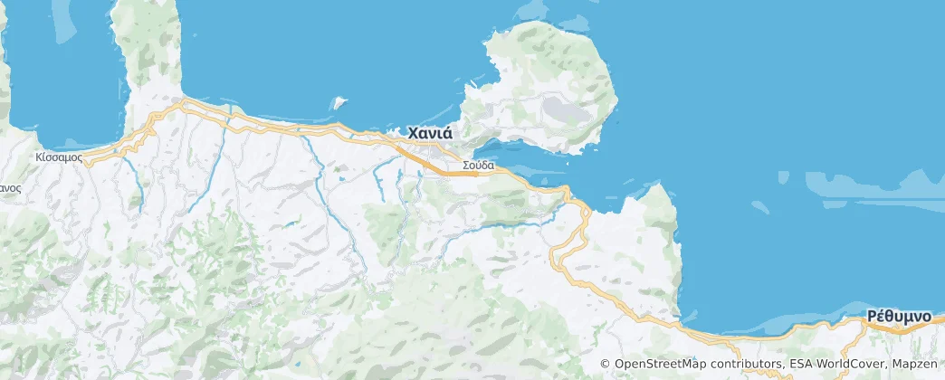Map of Chania