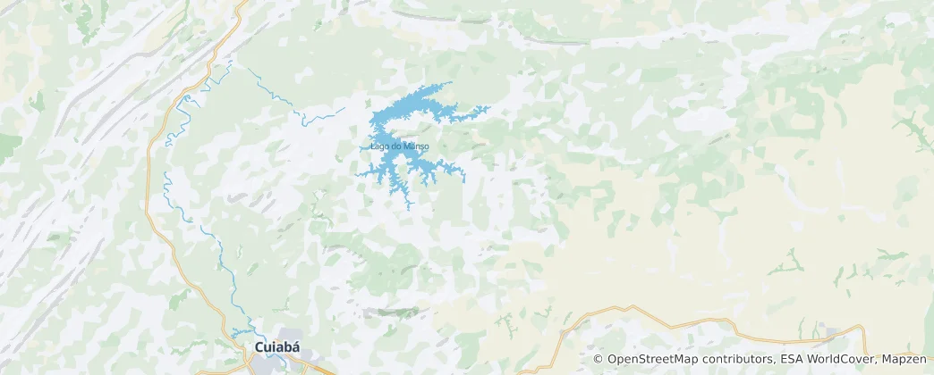 Map of Chapada dos Guimarães