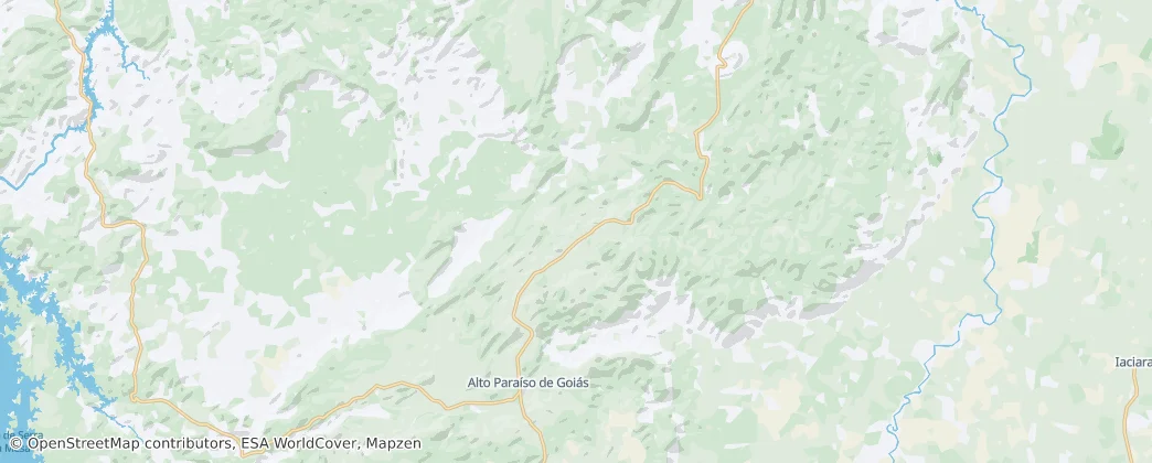 Chapada dos Veadeiros National Park — Map