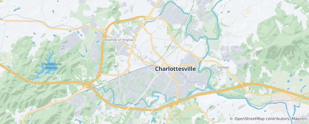 Karte von Charlottesville