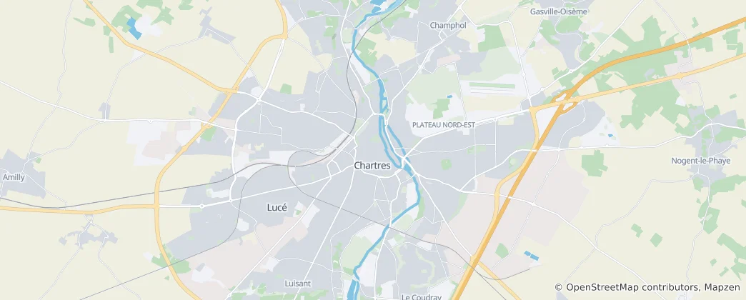 Map of Chartres