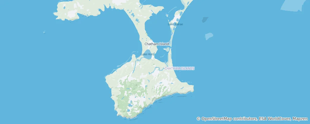 Chatham Adaları Haritası