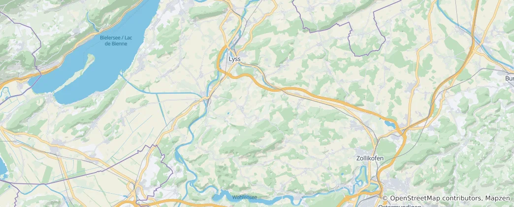 Aarberg District Haritası