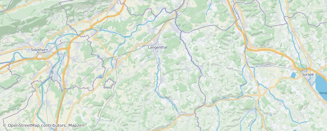 Aarwangen District — mapa