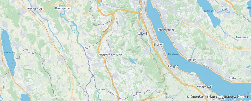 Mappa di distretto di Affoltern