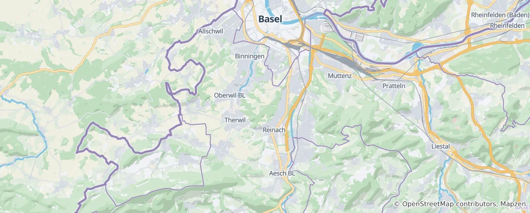 Arlesheim District Haritası
