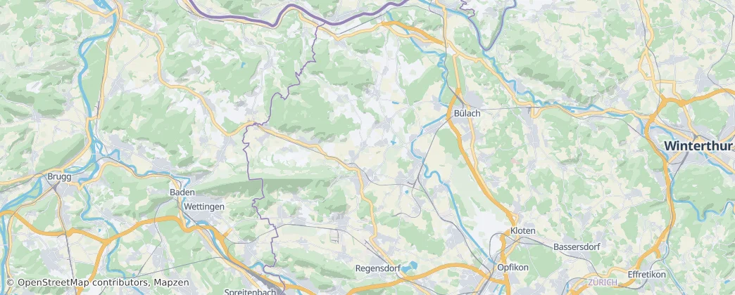 Mappa di distretto di Dielsdorf