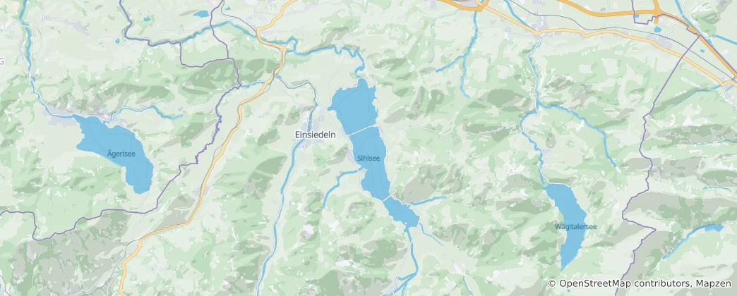 Mappa di distretto di Einsiedeln