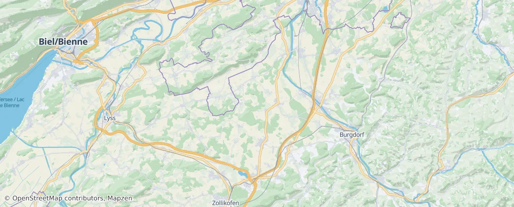 Fraubrunnen District — Harita