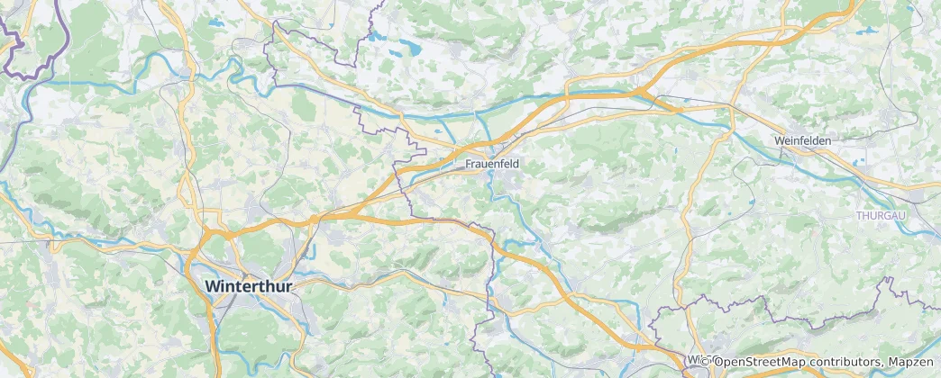 Térkép: Frauenfeld District