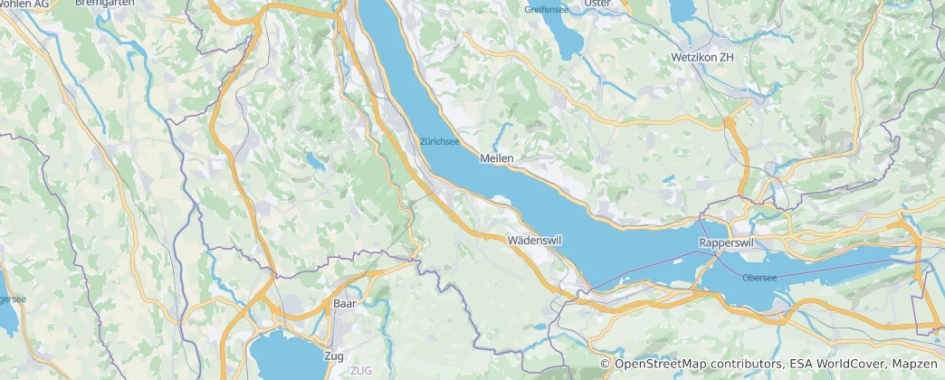 Mapa Okres Horgen